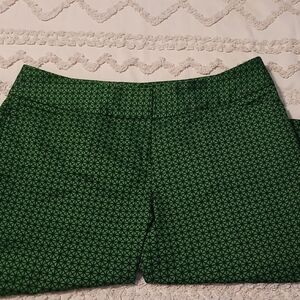 Green Geometric Patterned Shorts